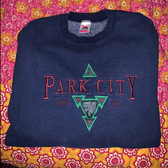 Brandy Melville Tops - oversized park city ski sweatshirt